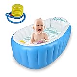 Bañera inflable para bebé,Baño para bebés inflable, baño para bebés portátil, baño para bebés antideslizante de viaje, Apto para niños de 0 a 3 años